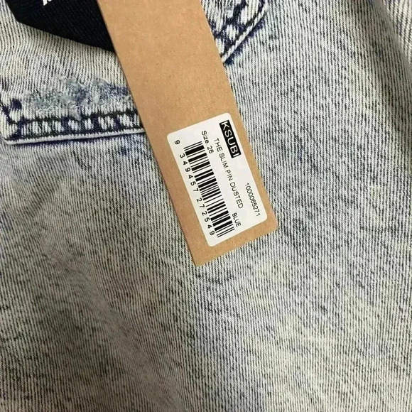 KSUBI Slim Pin Dusted High Rise Jeans Size 26 - Picture 15 of 16